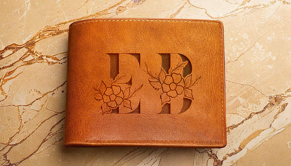 Slim Wallet - Initials