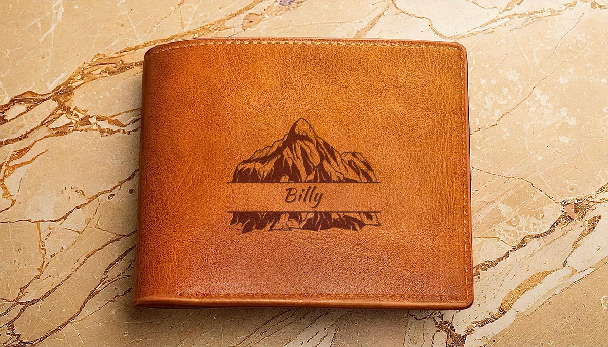 Personalised Mountain Name Wallet