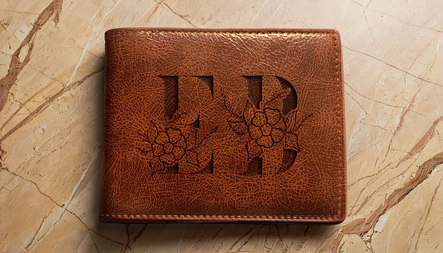 Slim Wallet - Initials