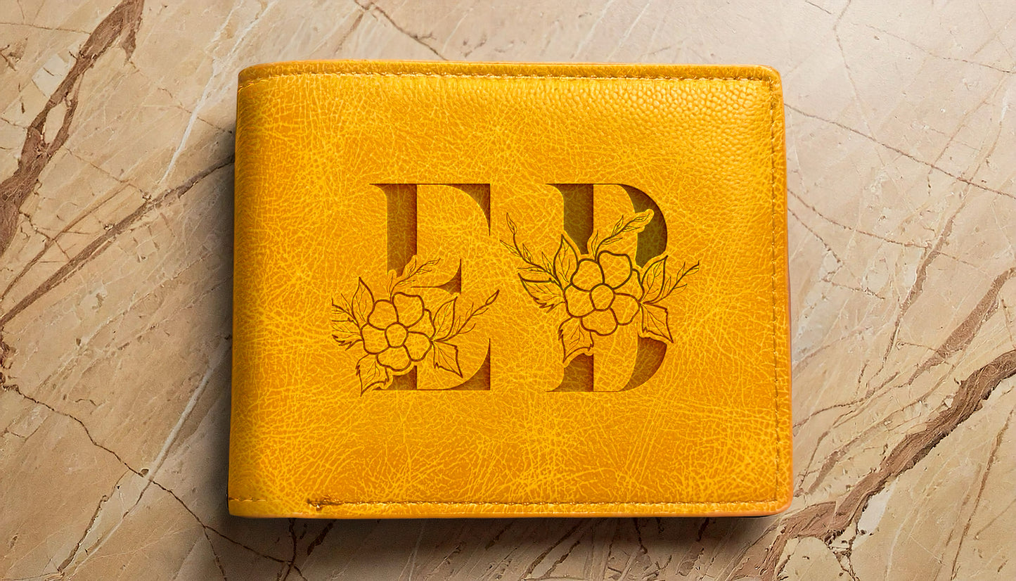 Slim Wallet - Initials